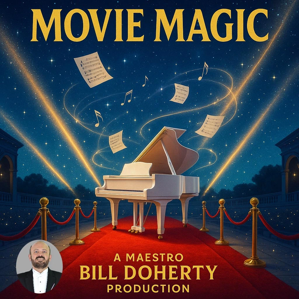 Movie Magic concert artwork featuring Maestro Bill Doherty